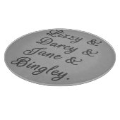 プライドと偏見カップルI カッティングボード (角)