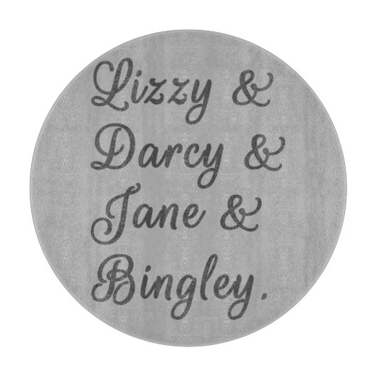 プライドと偏見カップルI カッティングボード (正面)