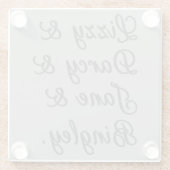 プライドと偏見カップルI ガラスコースター (裏面)