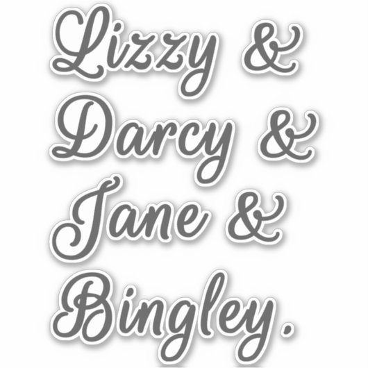 プライドと偏見カップルI シール (正面)