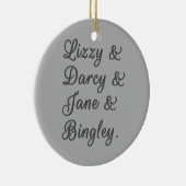 プライドと偏見カップルI セラミックオーナメント (右)