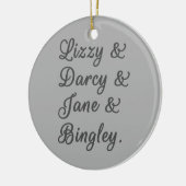 プライドと偏見カップルI セラミックオーナメント (左)