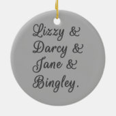 プライドと偏見カップルI セラミックオーナメント (裏面)