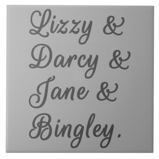 プライドと偏見カップルI タイル (正面)