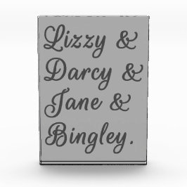 プライドと偏見カップルI フォトブロック