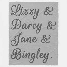 プライドと偏見カップルI フリースブランケット