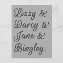 プライドと偏見カップルI ポストカード