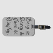 プライドと偏見カップルI ラゲッジタグ (正面横)