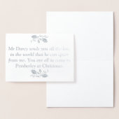 プライドと偏見クリスマス 箔カード (ディスプレー)