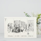 プライドと偏見ジェーンオースティン紙ブックマーク 便箋 (スタンド正面)