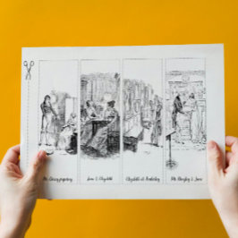 プライドと偏見ジェーンオースティン紙ブックマーク 便箋