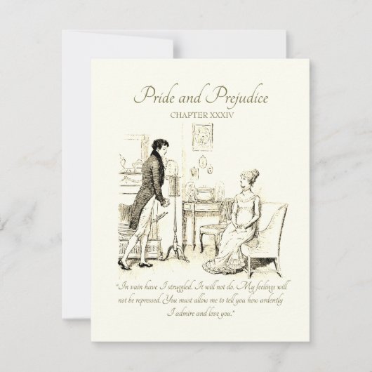 プライドと偏見ダーシーの最初の提案 (正面)