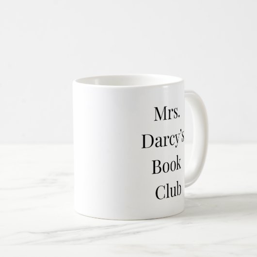 プライドと偏見ダーシー夫人の読書会 コーヒーマグカップ (正面右)
