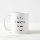 プライドと偏見ダーシー夫人の読書会 コーヒーマグカップ (左)