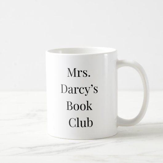プライドと偏見ダーシー夫人の読書会 コーヒーマグカップ (右)