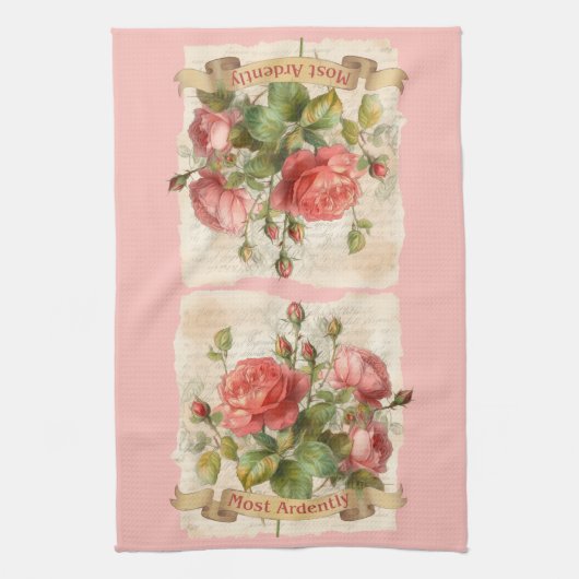 プライドと偏見ダーシー氏が最も熱心に キッチンタオル (縦)