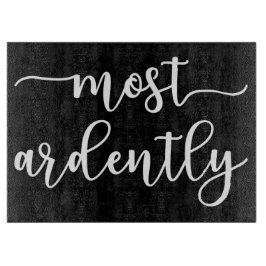 プライドと偏見ダーシー氏 – 最も熱心に私 カッティングボード