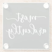 プライドと偏見ダーシー氏 – 最も熱心に私 ガラスコースター (裏面)