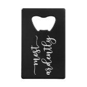 プライドと偏見ダーシー氏 – 最も熱心に私 クレジットカード栓抜き (正面)