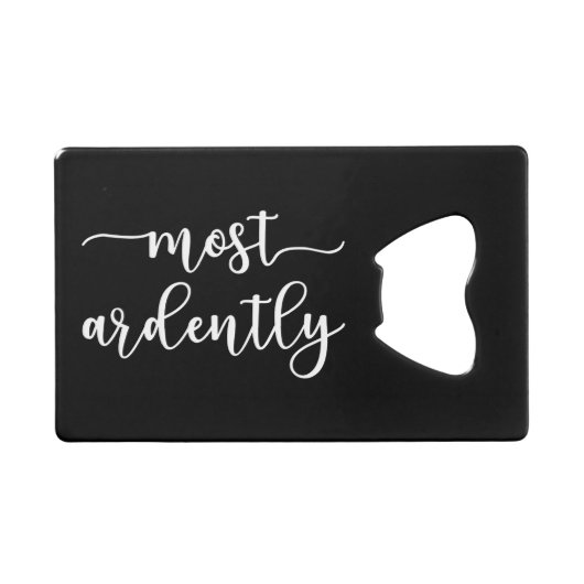 プライドと偏見ダーシー氏 – 最も熱心に私 クレジットカード栓抜き (正面(横))