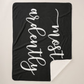 プライドと偏見ダーシー氏 – 最も熱心に私 シェルパブランケット (正面)