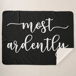 プライドと偏見ダーシー氏 – 最も熱心に私 シェルパブランケット