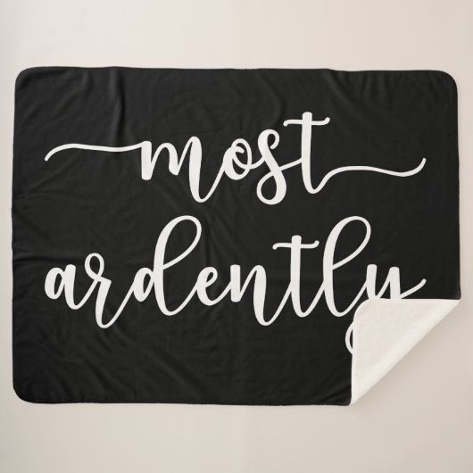プライドと偏見ダーシー氏 – 最も熱心に私 シェルパブランケット (正面(横))