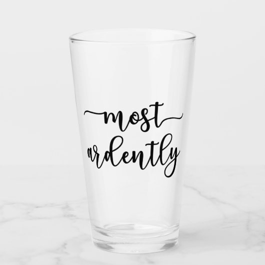 プライドと偏見ダーシー氏 – 最も熱心に私 タンブラーグラス (正面)