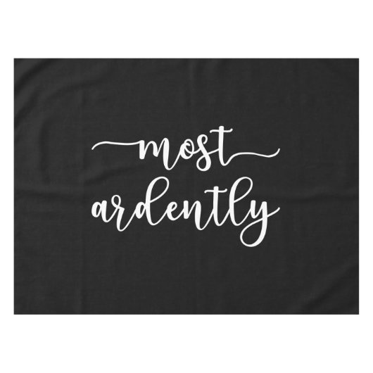 プライドと偏見ダーシー氏 – 最も熱心に私 テーブルクロス (正面(横))