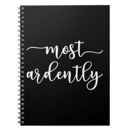 プライドと偏見ダーシー氏 – 最も熱心に私 ノートブック