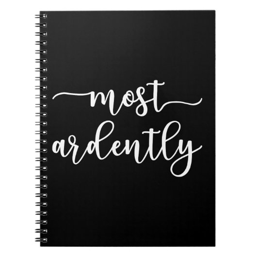 プライドと偏見ダーシー氏 – 最も熱心に私 ノートブック (正面)