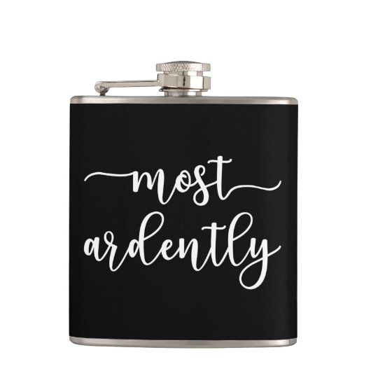 プライドと偏見ダーシー氏 – 最も熱心に私 フラスク (正面)