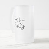 プライドと偏見ダーシー氏 – 最も熱心に私 フロストグラスビールジョッキ (正面左)