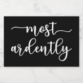 プライドと偏見ダーシー氏 – 最も熱心に私 フードラベル (シングルラベル)