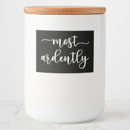 プライドと偏見ダーシー氏 – 最も熱心に私 フードラベル