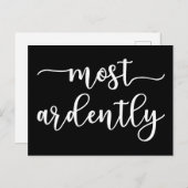 プライドと偏見ダーシー氏 – 最も熱心に私 ポストカード (正面/裏面)