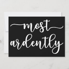 プライドと偏見ダーシー氏 – 最も熱心に私 招待状