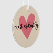 プライドと偏見ダーシー氏 – Most Ardently V オーナメント (正面)