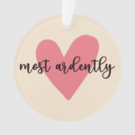 プライドと偏見ダーシー氏 – Most Ardently V オーナメント (正面)