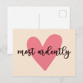 プライドと偏見ダーシー氏 – Most Ardently V ポストカード (正面/裏面)