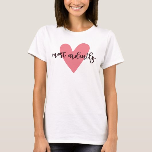 プライドと偏見ダーシー氏 – Most Ardently V Tシャツ (正面)