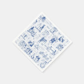 プライドと偏見ブルートワール引用文イラストレーション スタンダードカクテルナプキン (角)