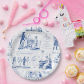 プライドと偏見ブルートワール引用文イラストレーション ペーパープレート (パーティー)