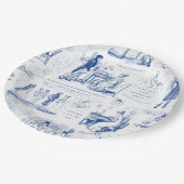 プライドと偏見ブルートワール引用文イラストレーション ペーパープレート (アングル)