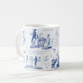 プライドと偏見ブルートワール引用文 コーヒーマグカップ (正面左)