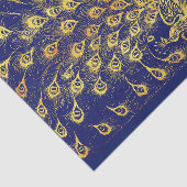 プライドと偏見ブルー金ゴールド孔雀ブックカバー 薄葉紙 (詳細)