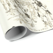 プライドと偏見ベージュセピアトワール引用文 ラッピングペーパー (ロールコーナー)