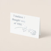 プライドと偏見ロマンチック引用文 箔カード (正面)