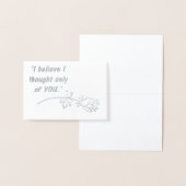 プライドと偏見ロマンチック引用文 箔カード (ディスプレー)