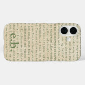 プライドと偏見引用文 パーソナライズされた Case-Mate iPhoneケース (裏面 (横))